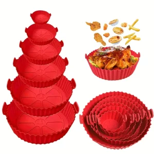 Set X6 bandeja de silicona para air fryer al mayor